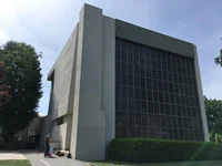 Rückgebaute Dornbusch-Kirche in Frankfurt a. M.